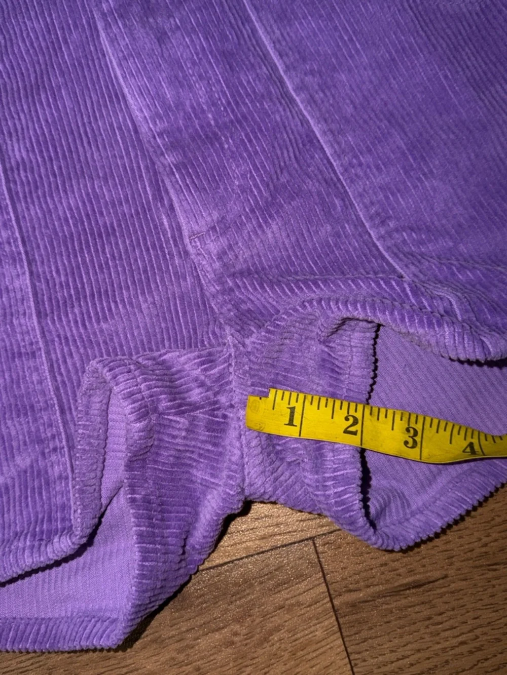 Hammies Size 28 Purple Corduroy Shorts Retro Roller Rink Unisex Bottoms Trendy - Picture 11 of 12